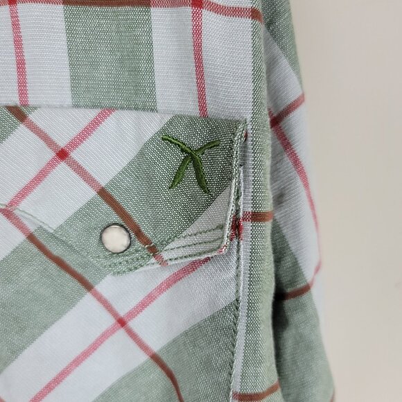 Artful Dodger Men Snap Button Long Sleeve Plaid Shirt Size 4XL - Picture 6 of 12